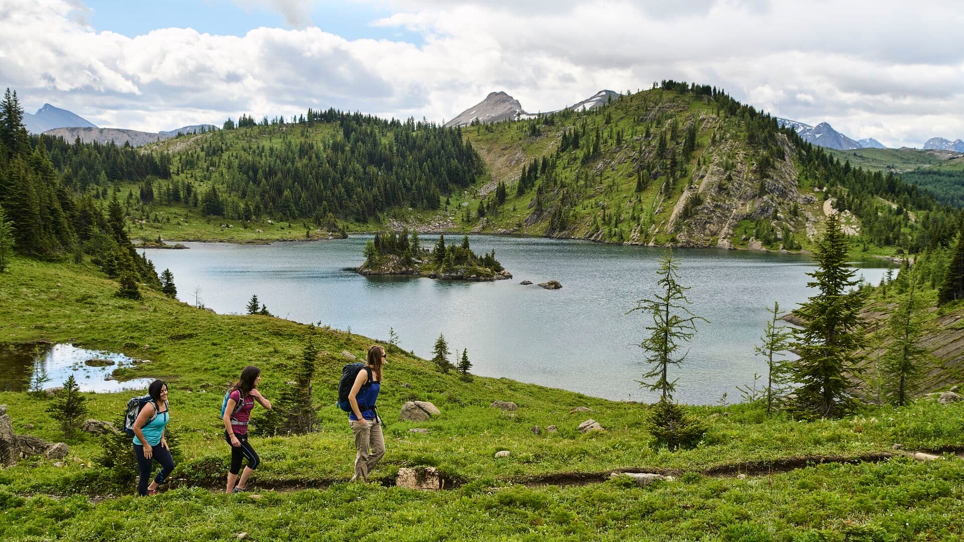 Hikers in Banff National Park. Photo courtesy of BLLT. Hikers in Banff National Park. Photo courtesy of BLLT.