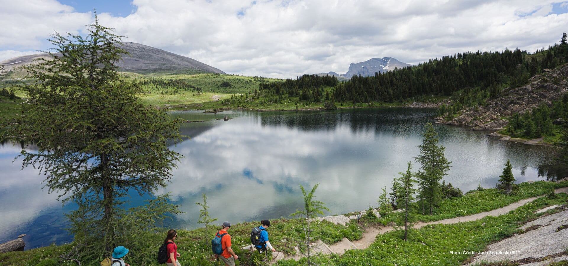 Hikers in Banff National Park. Photo courtesy of BLLT. Hikers in Banff National Park. Photo courtesy of BLLT.